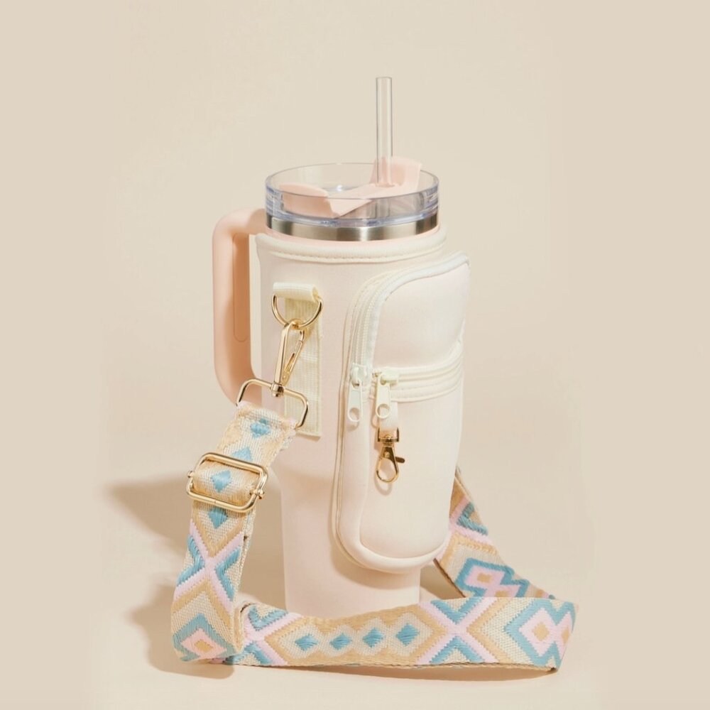 Dual Strap Fit-Cooler Sling Tumbler Crossbody